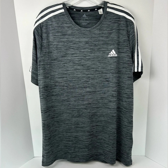 New Adidas Men's Prime Green Aeroready Climacool Tech Dri-fit T-shirt Crew Large - Picture 1 of 8